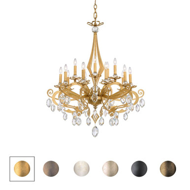Persephone 15 Light Chandelier 38 X 33.5 Inch Wide by Schonbek Signature - S78615