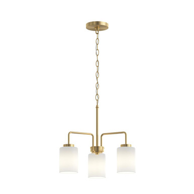 Merry 3 Light Etched Chandelier 16.37 Inch Tall and 18 Inch Wide by Progress - P400274-191