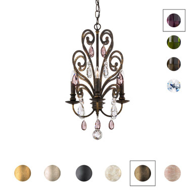 Conclave 4 Light Pendant 22.5 Inch and 13.5 Inch Wide by Schonbek Signature - S99604-711AM