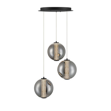Atomo 22.8W 3 LED Chandelier 9.25 Inch Tall and 20.5 Inch Wide by Eurofase - 45736-036