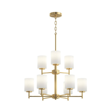 Replay 9 Light Chandelier 28 Inch Tall and 25.5 Inch Wide by Progress - P4726-191