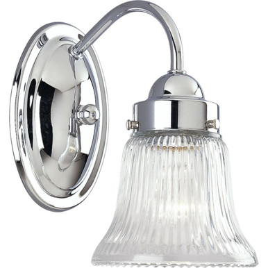 Economy 1 Light Bath Vanity 8.25 Inch Tall and 8 Inch Wide by Progress - P3287-15