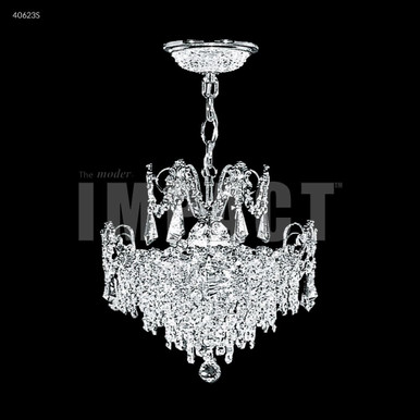 Mini Crystal 3 Light Mini Pendant 12 Inch and 14 Inch Wide by James Moder - 40623S77