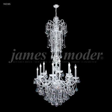 Vienna 12 Light Entry Chandelier 68 Inch Tall X 33 Inch Wide by James Moder - 94218S77