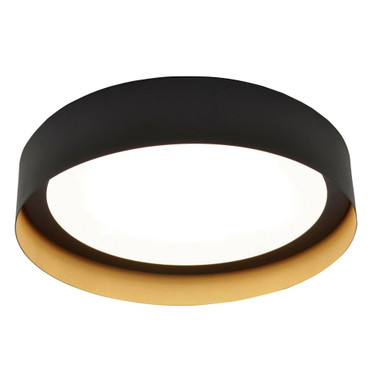 Reveal 17.5W LED Flush Mount 2.75 Inch Tall and 12 Inch Wide by AFX - RVF121400L30D1BKGD