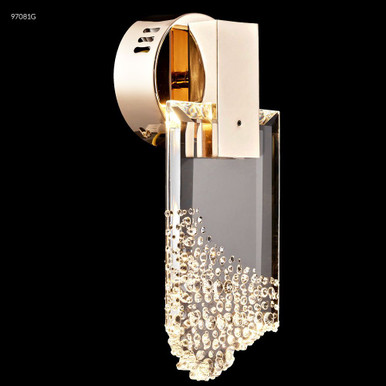Champagne On Ice 7W LED Wall Sconce 9 Inch and 4 Inch Wide by James Moder - 97081G22LED