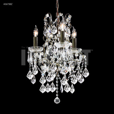 Charleston 3 Light Chandelier 23 Inch Tall and 15 Inch Wide by James Moder - 40673BZ77
