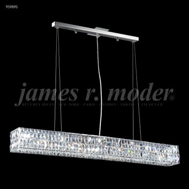 Contemporary 5 Light Chandelier 5 Inch Tall and 46 Inch Wide by James Moder - 95989S77