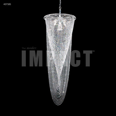 Contemporary 9 Light Entry Chandelier 66 Inch X 21 Inch Wide by James Moder - 40718S7X
