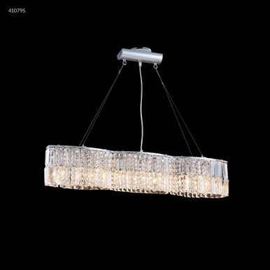 Bar Light 9 Light Linear Chandelier 7 Inch and 33 Inch Wide by James Moder - 41079S77