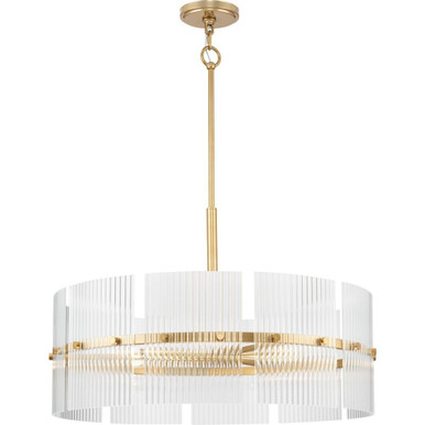 Seville 6 Light Chandelier 17.75 Inch Tall and 27.87 Inch Wide by Progress - P400389-205