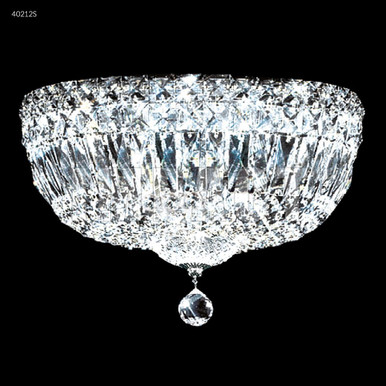 All Crystal 3 Light Flush Mount 9 Inch Tall and 12 Inch Wide by James Moder - 40212S77