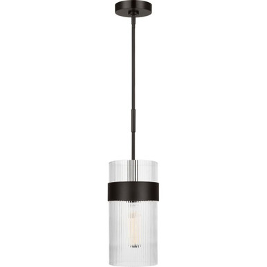 Geneva 1 Light Pendant 13.75 Inch and 7 Inch Wide by Visual Comfort Studio - CP1171AI