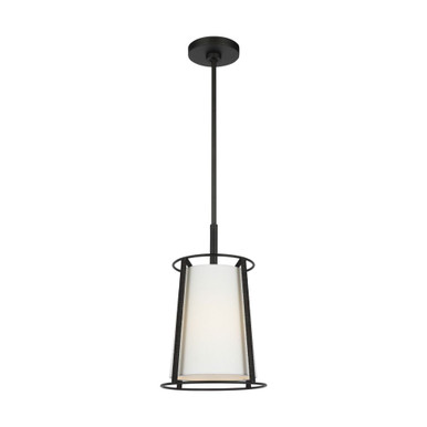 Cortes 1 Light Pendant 16 Inch Tall X 10 Inch Wide by Visual Comfort Studio - DJP1011MBK