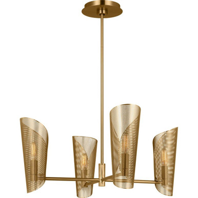 Plivot 3 Light Chandelier 17.63 X 24 Inch Wide by Visual Comfort Studio - LXC1074BBS