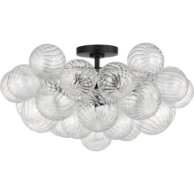 Zia 3 Light Flush Mount 12.28 Inch Tall and 22.83 Inch Wide By Generation - PLFM109