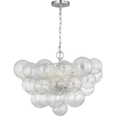 Zia 3 Light Chandelier 16.48 Inch Tall and 22.83 Inch Wide By Generation - PLCH107