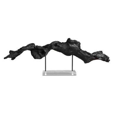 Charred Timber Sculpture (Set of 2) 11.5 and 33.85 Inch Wide by Uttermost - 18327
