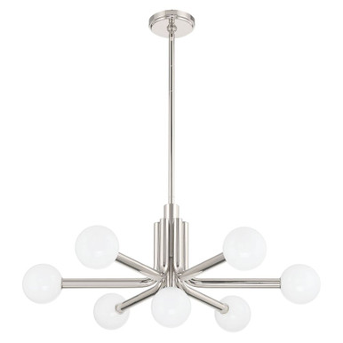 Stockholm 10W 7 LED Chandelier 13.5 Inch Tall and 29 Inch Wide by Thesis - 207348A