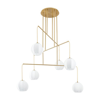 Bryony 6 Light Chandelier 32.5 Inch Tall and 48 Inch Wide by Thesis - 206927A
