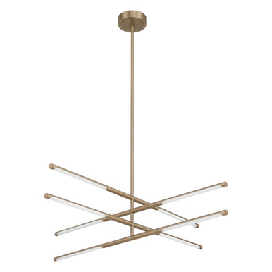 Overture 44.5W 8 LED Chandelier 7.5 Inch Tall and 36 Inch Wide by Thesis - 207281A