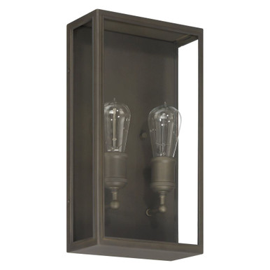 Hollis 2 Light Outdoor Wall Mount 16 Inch Tall and 4.25 Inch Wide by Thesis - 207728A