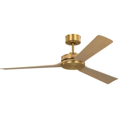 Elara 3 Blade Ceiling Fan 12.1 Inch and 56 Inch Wide by Visual Comfort Fan - 3ELASM56BBSNH
