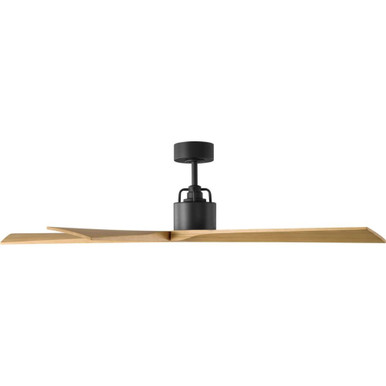 Aspen 5 Blade Ceiling Fan 13.09 Inch and 56 Inch Wide by Visual Comfort Fan - 5ASPR56MBKNH