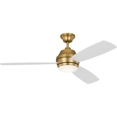 Ikon 3 Blade Ceiling Fan with Light Kit 52 Inch Wide by Visual Comfort Fan - 3IKDR52BBSD