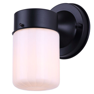 Jude 1 Light Outdoor Wall Lantern 9.62 Inch X 4.62 Inch Wide by Canarm Inc - IOL771BK