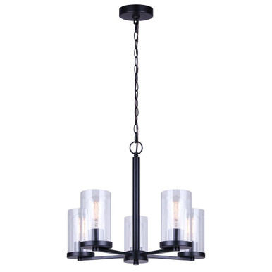 Britton 5 Light Chandelier 18 Inch Tall and 21 Inch Wide by Canarm Inc - ICH1234A05