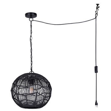 Valence 1 Light Pendant 14.5 Inch Tall and 15 Inch Wide by Canarm Inc - IPL1197A01
