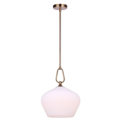 Gia 1 Light Pendant 18 Inch Tall and 12.75 Inch Wide by Canarm Inc - IPL2258B01GD