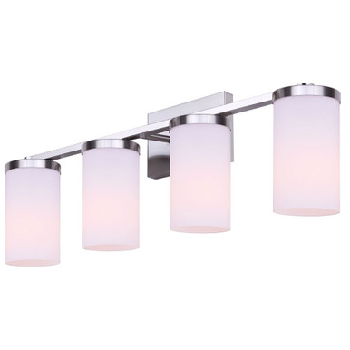 Britton 4 Light Bath Vanity 9.63 Inch Tall and 28 Inch Wide by Canarm Inc - IVL1234A04