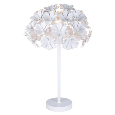 Cassia 1 Light Table Lamp 23 Inch Tall and 15 Inch Wide by Canarm Inc - ITL2022B23WH