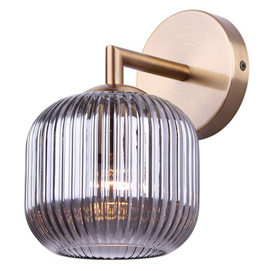 Sybil 1 Light Wall Sconce 9.75 Inch Tall and 5.88 Inch Wide by Canarm Inc - IWF2256B01GD