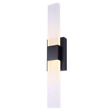 Farrow 13W 2 LED Bath Vanity 25.25 Inch Tall X 2.38 Inch Wide by Canarm Inc - LVL291A02BK