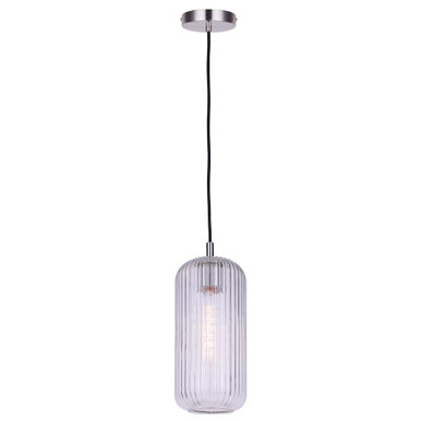 Malek 1 Light Pendant 16 Inch Tall and 5.88 Inch Wide by Canarm Inc - IPL1250A01