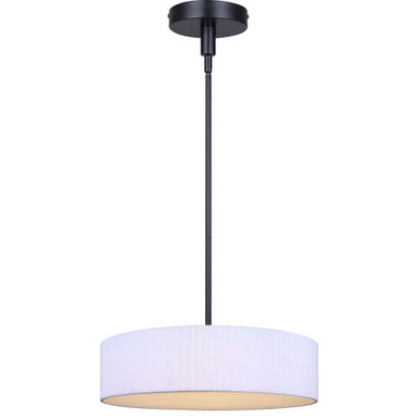 Carmynn 10.25W 1 LED Chandelier 10.25 Inch and 16.5 Inch Wide by Canarm Inc - LCH288A16BK