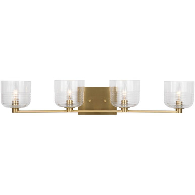 Lochdale 4 Light Bath Vanity 6.13X33.63 Inch Wide by Visual Comfort Studio - DJV1114SB