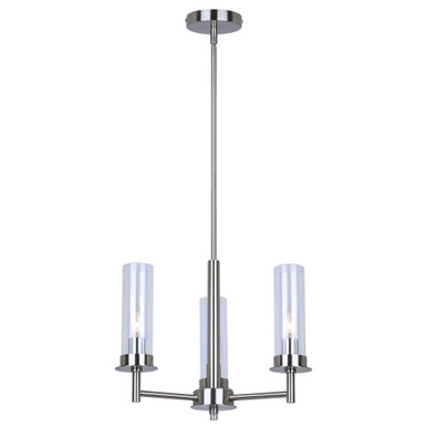 Benson 3 Light Chandelier 14.63 Inch Tall and 16 Inch Wide by Canarm Inc - ICH1205A03BN