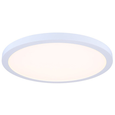 40W 1 LED Flush Mount 1 Inch Tall and 18 Inch Wide by Canarm Inc - DL-18B-40FC-WH-C