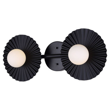 Payton 2 Light Bath Vanity 8.13 Inch Tall and 20 Inch Wide by Canarm Inc - IVL1210A02BK9