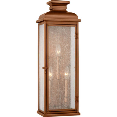 Pediment 3 Light Outdoor Wall Lantern 23.88 Inch by Visual Comfort Studio - OL11102NCP