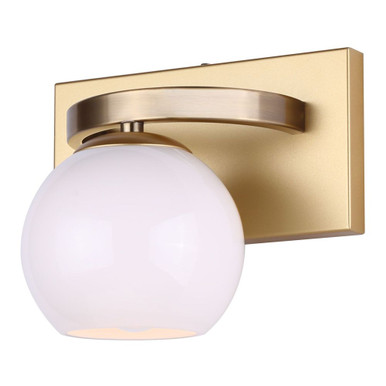 Monroe 1 Light Wall Sconce 6.75 Inch Tall and 6.25 Inch Wide by Canarm Inc - IVL1169A01GDP