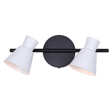 Radley 2 Light Track Light 7 Inch Tall and 4.75 Inch Wide by Canarm Inc - IT1163A02BW10