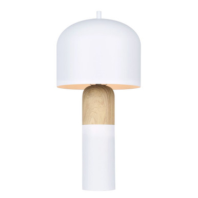 Caleb 1 Light Table Lamp 19 Inch Tall and 9 Inch Wide by Canarm Inc - ITL1152A18WHW