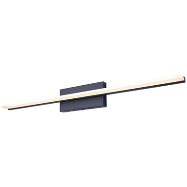 31W 1 LED Bath Vanity 4.38 Inch Tall and 36 Inch Wide by Canarm Inc - LVL327A36BK