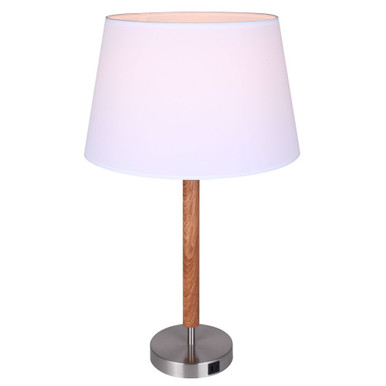 Maly 1 Light Table Lamp 25.5 Inch Tall and 15 Inch Wide by Canarm Inc - ITL2137B26BNW