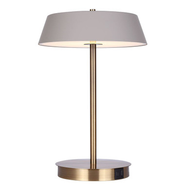 Jessa 16W 1 LED Table Lamp 14 Inch Tall and 9 Inch Wide by Canarm Inc - LTL263A14